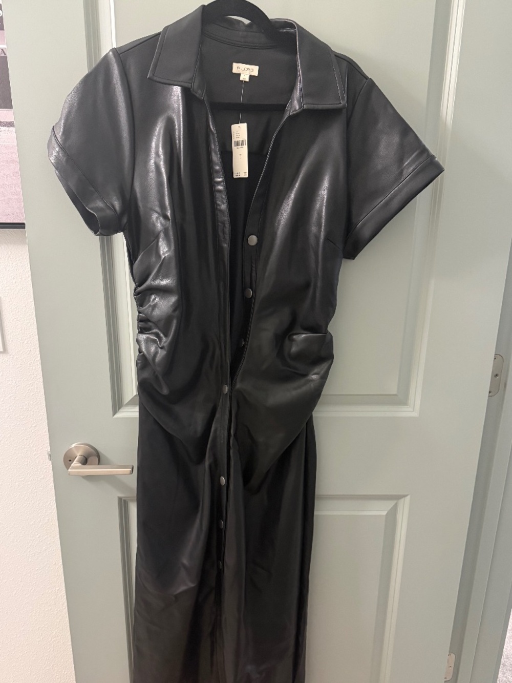 Anthropologie Women’s Leather Dress